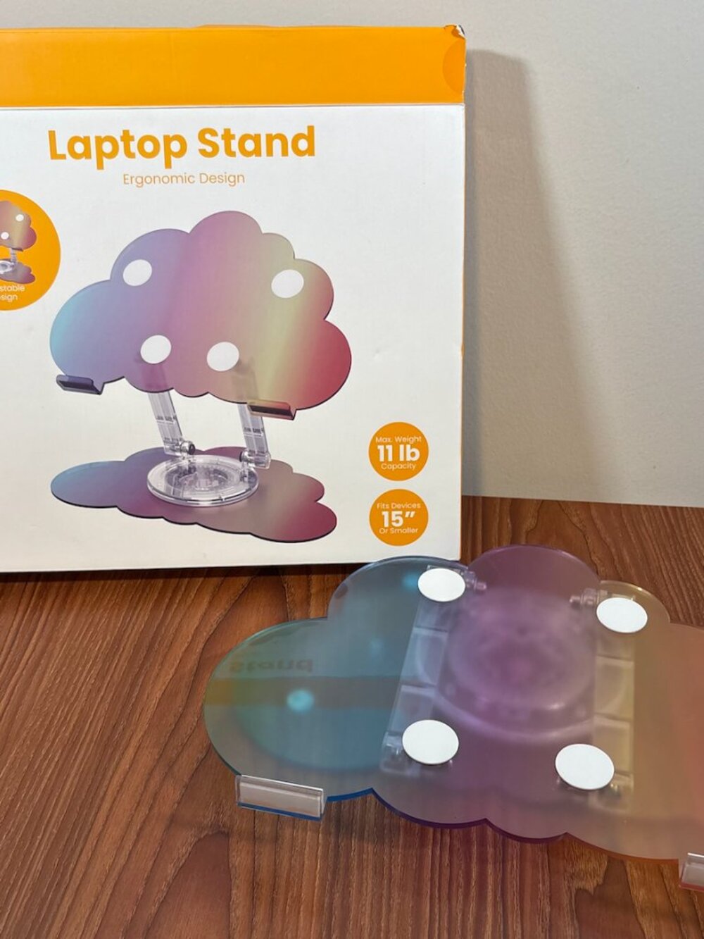 Acrylic Adjustable Laptop Stand